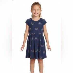 Epic Threads Navy Dress with Rainbow Accents